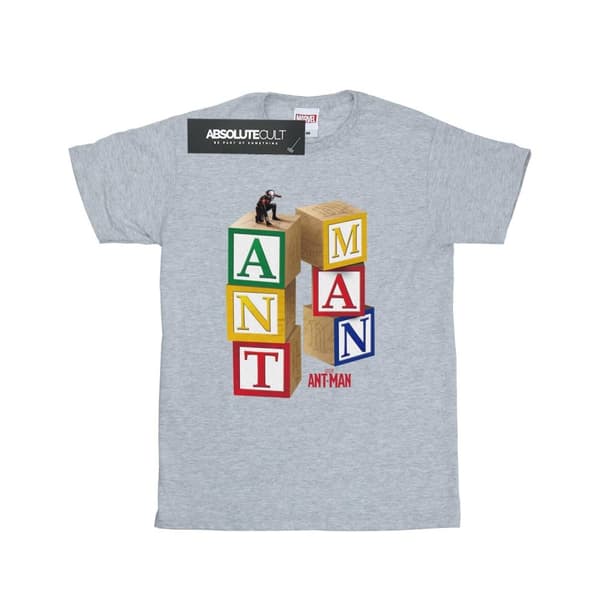 Marvel Girls Ant-Man Blocks Cotton T-Shirt