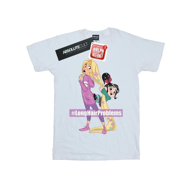 Disney Mens Wreck It Ralph Rapunzel And Vanellope T-shirt