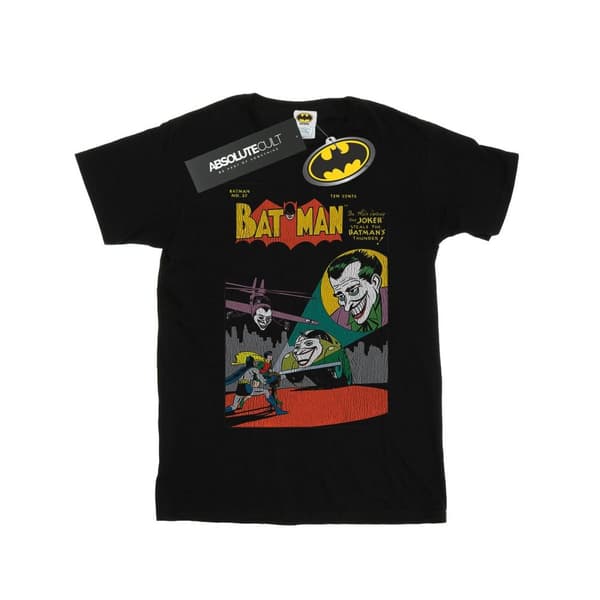 DC Comics T-shirt i bomull för flickor - Batman No. 37 Cover Black 7-8 Years