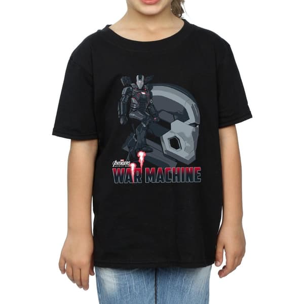 Marvel T-shirt i bomull med Avengers Infinity War War Machine-karaktär för flickor