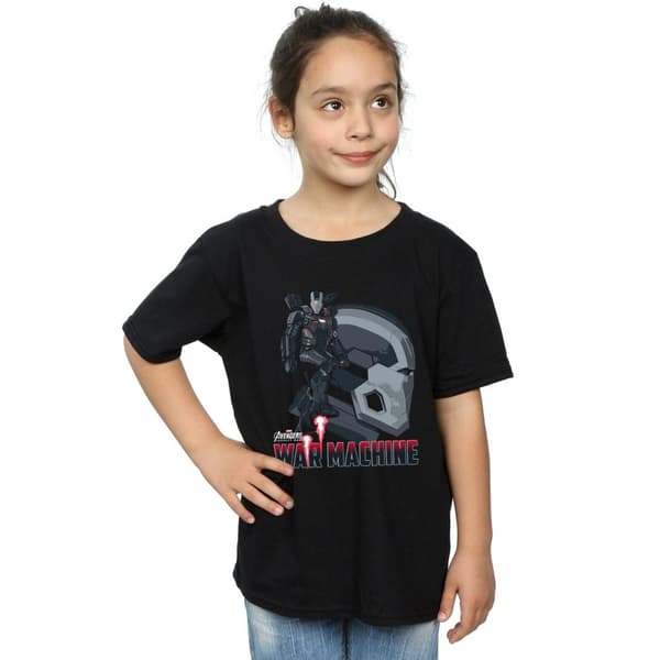 Marvel T-shirt i bomull med Avengers Infinity War War Machine-karaktär för flickor