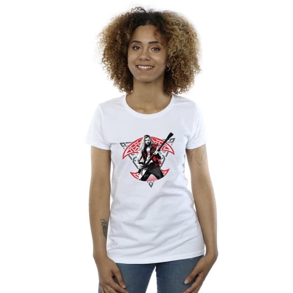 Marvel Dam/Tjej - Thor - Kärlek och åska - Solo Guitar - Bomulls-T-shirt