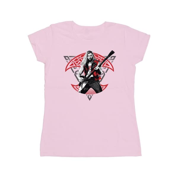 Marvel Dam/Tjej - Thor - Kärlek och åska - Solo Guitar - Bomulls-T-shirt