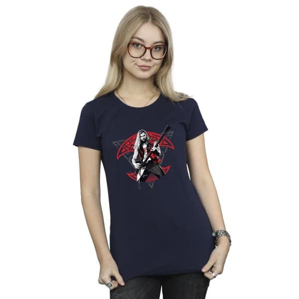 Marvel Dam/Tjej - Thor - Kärlek och åska - Solo Guitar - Bomulls-T-shirt