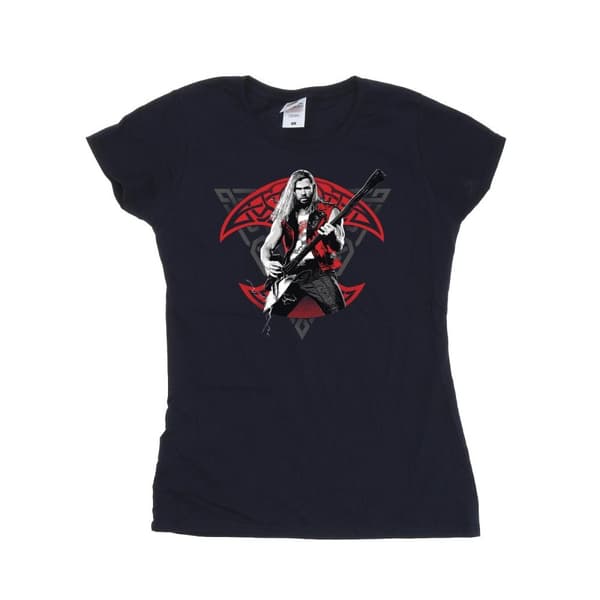 Marvel Dam/Tjej - Thor - Kärlek och åska - Solo Guitar - Bomulls-T-shirt