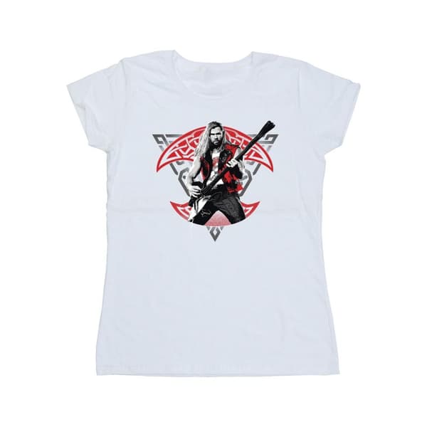 Marvel Dam/Tjej - Thor - Kärlek och åska - Solo Guitar - Bomulls-T-shirt