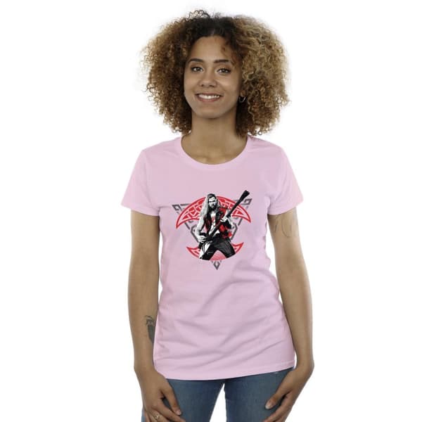 Marvel Dam/Tjej - Thor - Kärlek och åska - Solo Guitar - Bomulls-T-shirt
