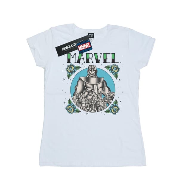 Marvel Womens/Ladies Avengers Group Tattoo Cotton T-Shirt