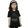 Miniatyrbild 2 av 3: Marvel Black Panther T-shirt i bomull med enkel linje för flickor