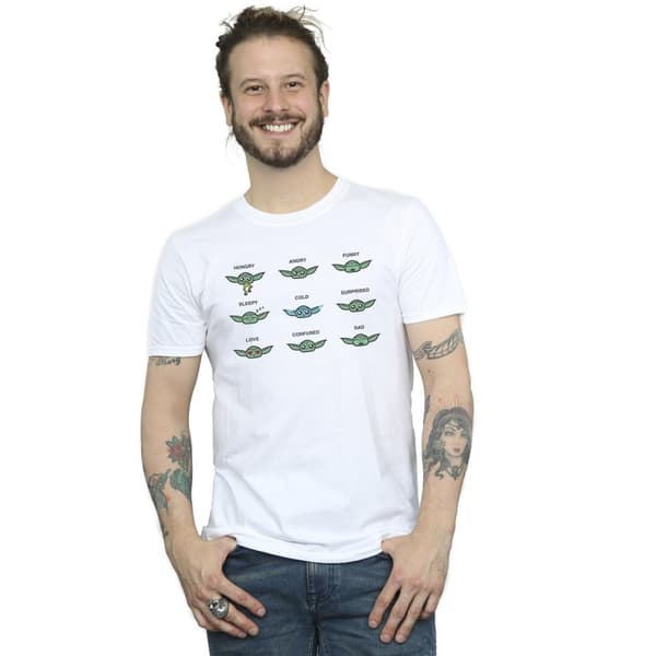 Star Wars Mens Mandalorian Grogu Mood T-Shirt