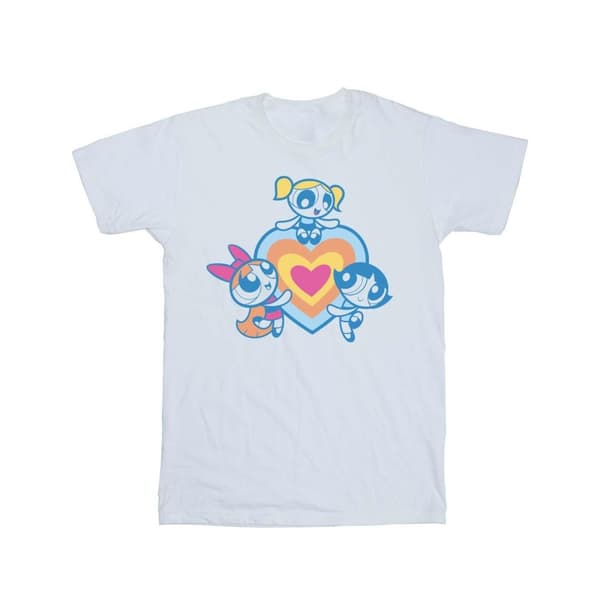 The Powerpuff Girls Boyfriend-t-shirt i bomull för damer/damer