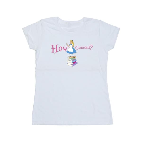 Disney Dam/Tjej - Alice i underlandet - How Curious - T-shirt i bomull