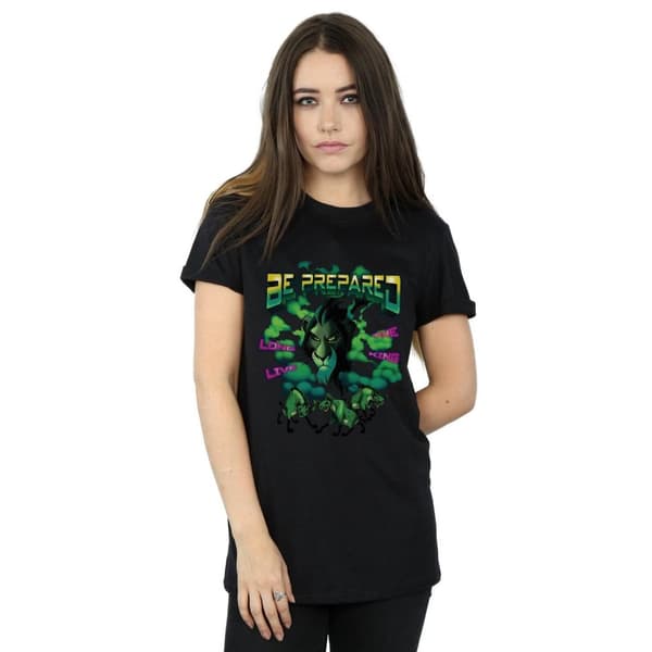 Disney Dam/Tjej Lejonkungen Ärr Länge leve kungen Boyfriend T-shirt i bomull