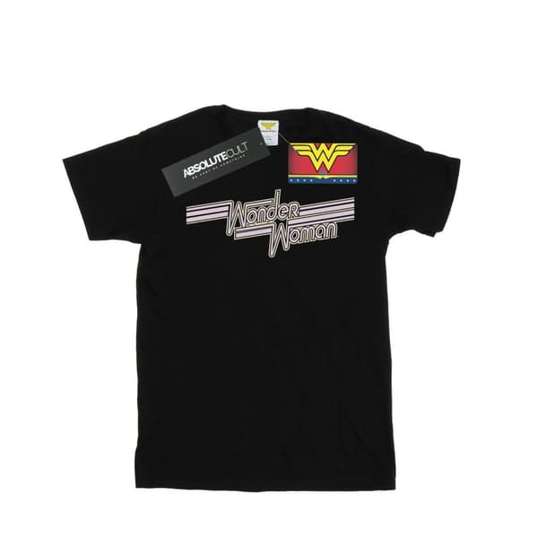 DC Comics Pojkar - Wonder Woman - T-shirt med linjer och logotyp