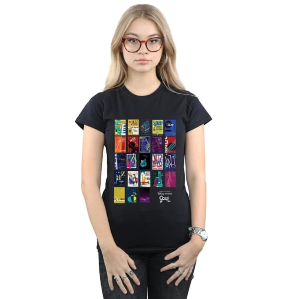 Disney Womens/Ladies Soul Jazz Poster Wall Cotton T-Shirt
