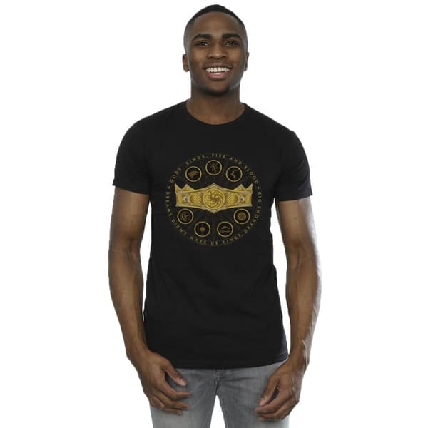 Game Of Thrones: House Of The Dragon Mens Gods Kings Fire And Blood T-Shirt