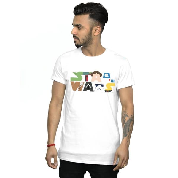 Star Wars Mens Character Logo T-Shirt