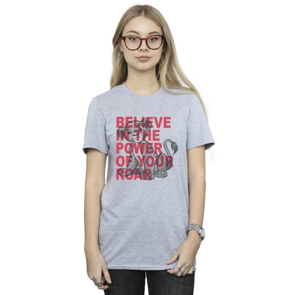 Disney Dam/Tjej Lejonkungen Power Of Roar Boyfriend T-shirt i bomull