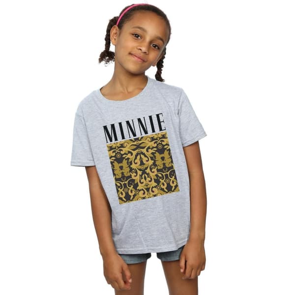 Disney Minnie Mouse - T-shirt i bomull med barockmönster för flickor