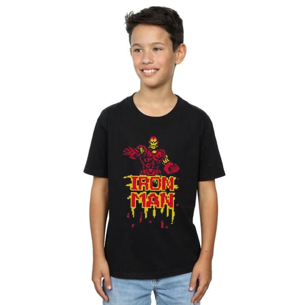 Marvel T-shirt med pixelerad Iron Man för pojkar