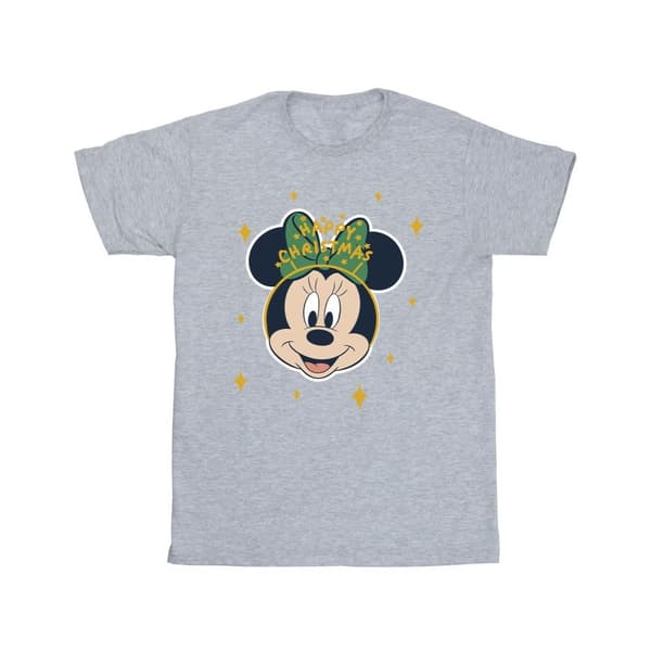 Disney Mens Minnie Mouse Happy Christmas T-Shirt