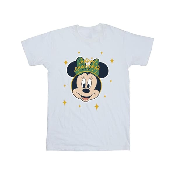 Disney Mens Minnie Mouse Happy Christmas T-Shirt