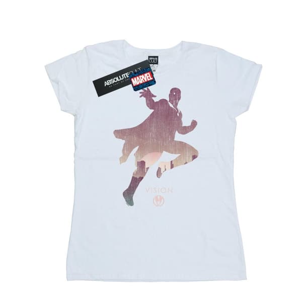 Marvel Womens/Ladies Vision Silhouette Cotton T-Shirt
