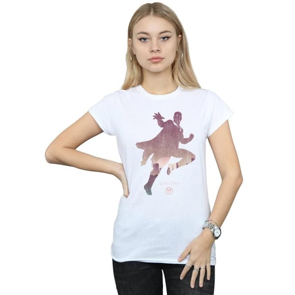 Marvel Womens/Ladies Vision Silhouette Cotton T-Shirt