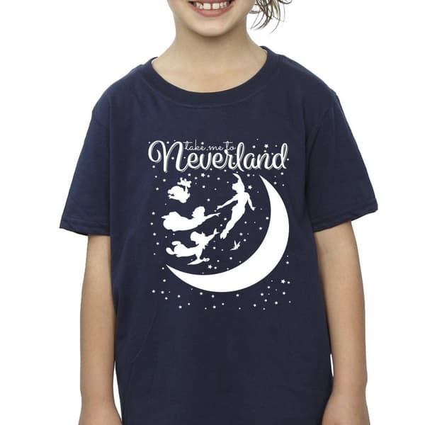 Disney Peter Pan Take Me To Neverland - T-shirt i bomull för flickor