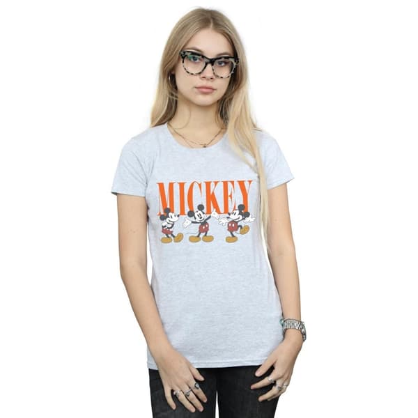 Disney Dam/Tjej Musse Pigg Poser T-shirt i bomull