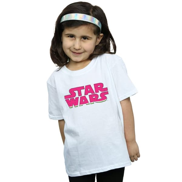Star Wars Girls Watermelon Logo Cotton T-Shirt