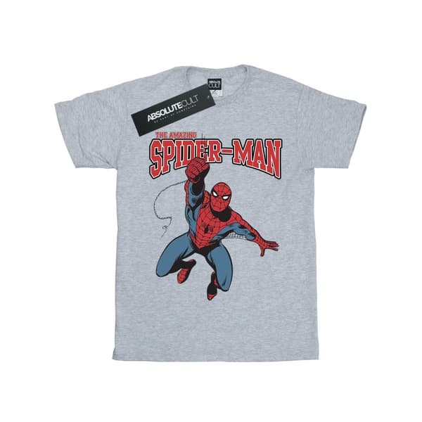 Marvel Dam/Tjej Spider-Man Leap Boyfriend T-shirt i bomull