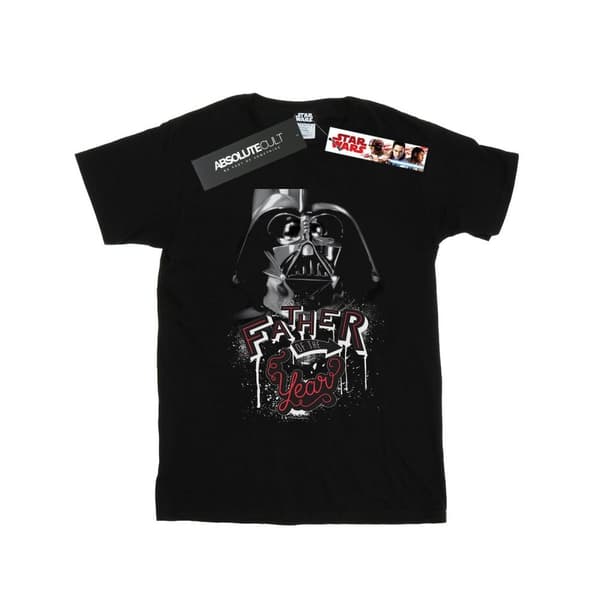 Star Wars Boys Father Of The Year T-Shirt Black 9-11 Years