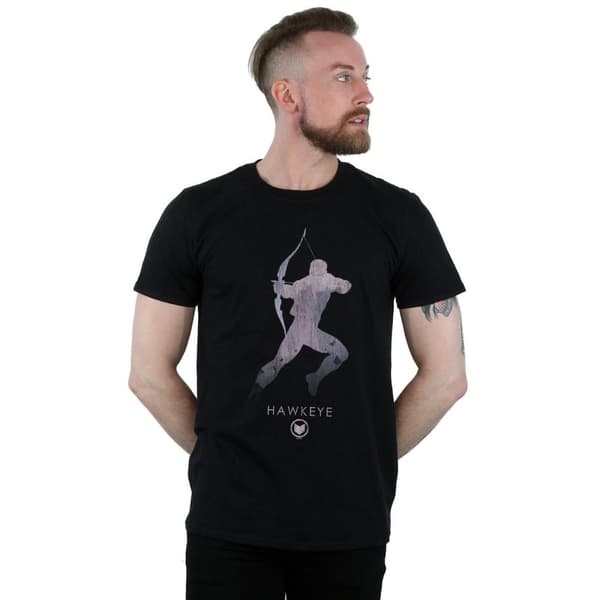 Marvel Mens Hawkeye Silhouette T-Shirt