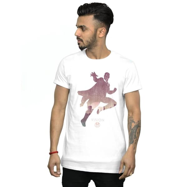 Marvel T-shirt med silhuett av Vision för herrar