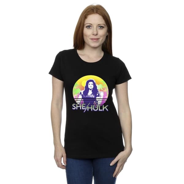 Marvel Womens/Ladies She-Hulk: Attorney At Law Sunset Smile Cotton T-Shirt