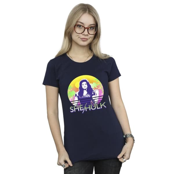 Marvel Womens/Ladies She-Hulk: Attorney At Law Sunset Smile Cotton T-Shirt