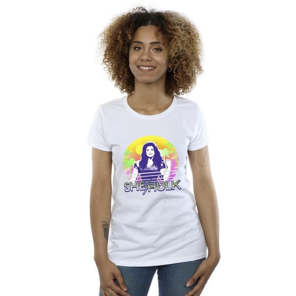 Marvel Womens/Ladies She-Hulk: Attorney At Law Sunset Smile Cotton T-Shirt