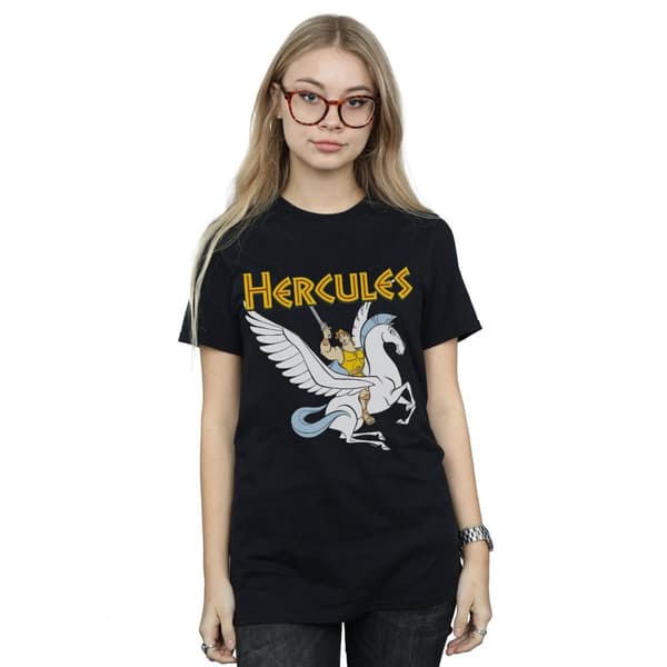 Disney Womens/Ladies Hercules With Pegasus Cotton Boyfriend T-Shirt