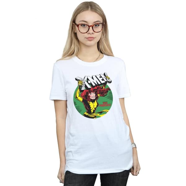 Marvel Womens/Ladies X-Men Defeated By Dark Phoenix Cotton Boyfriend T-Shirt