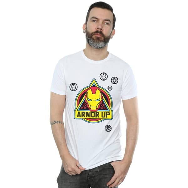 Marvel T-shirt med Iron Man-märke i rustning