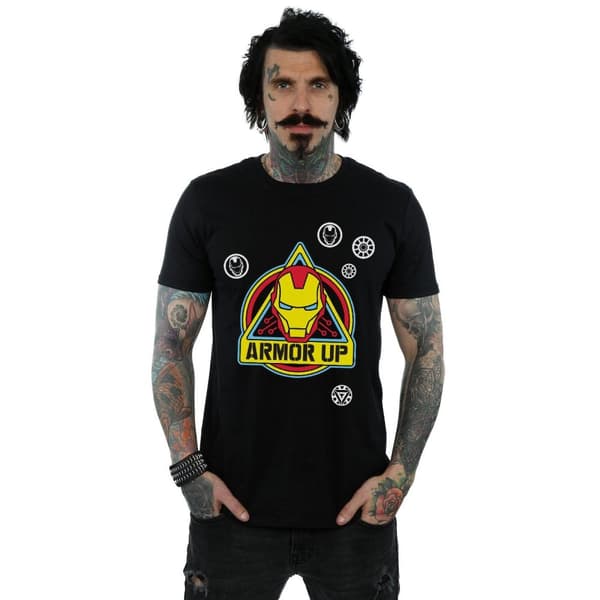 Marvel T-shirt med Iron Man-märke i rustning