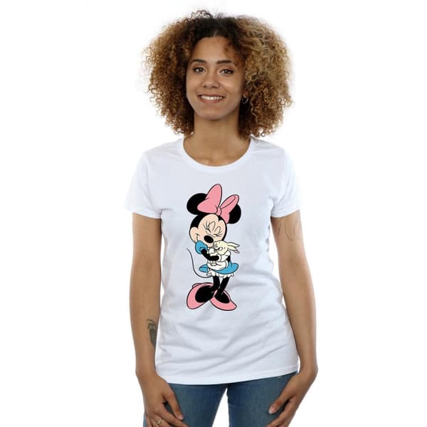 Disney Womens/Ladies Minnie Bunny Hug Cotton T-Shirt