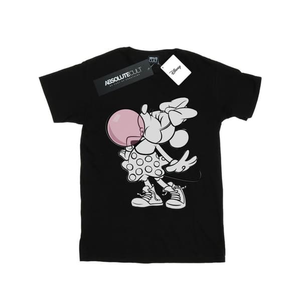Disney Dam/Lady Minnie Mouse Gum Bubble Boyfriend T-shirt i bomull