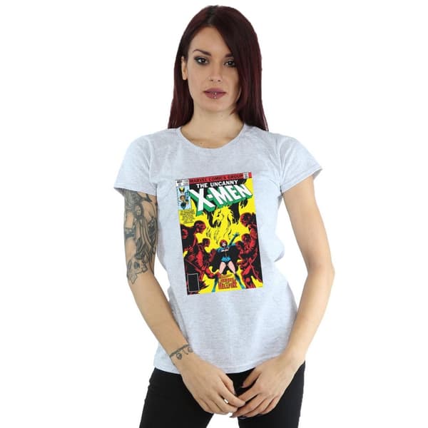 Marvel Dam/Tjej X-Men Phoenix Svart Queen Bomulls T-shirt