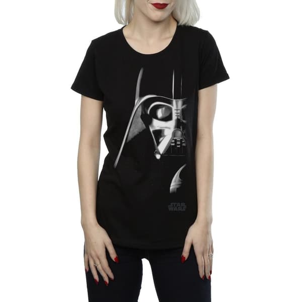 Star Wars Dam/Tjej - Darth Vader Face - Bomulls-T-shirt