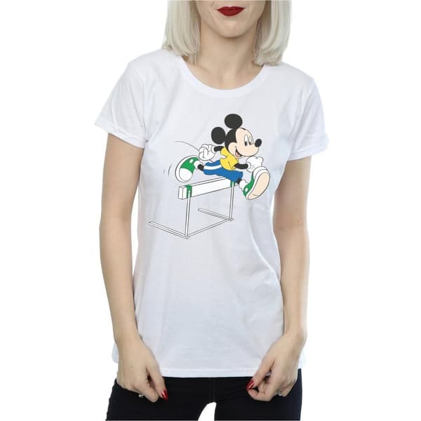 Disney Dam/Tjej Musse Pigg Hurdles T-shirt i bomull
