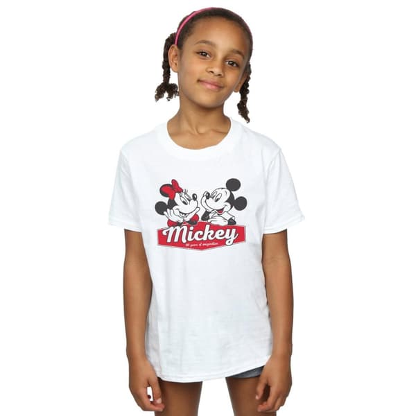 Disney Flickor Mickie And Minnie 90 Years T-shirt i bomull