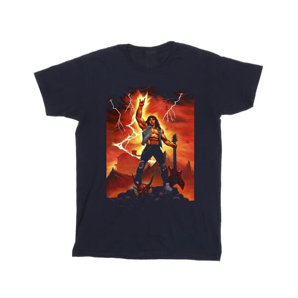 Netflix Stranger Things Hell Guitar T-shirt i bomull för flickor