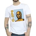 Miniatyrbild 3 av 4: Star Wars C3PO Line Art T-shirt för herrar
